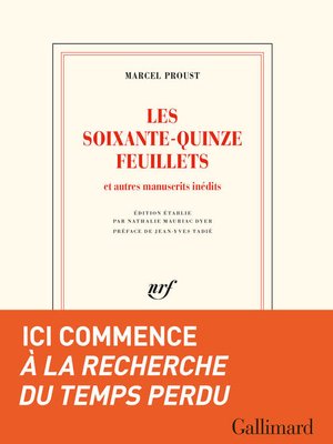 cover image of Les Soixante-quinze feuillets